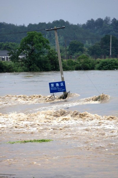 安徽黄山暴雨受灾严重 道路被淹民房倒塌（组图）