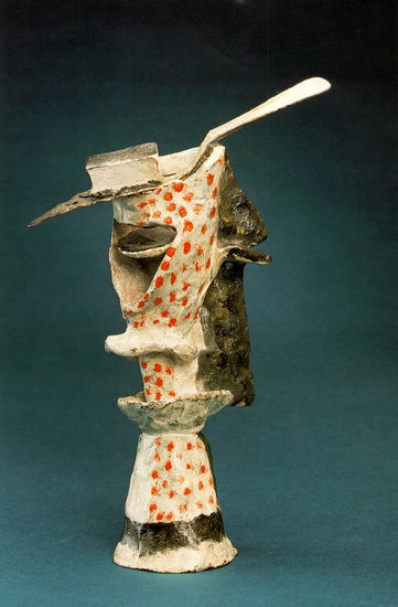 毕加索雕塑作品《一杯苦艾酒》(1914)