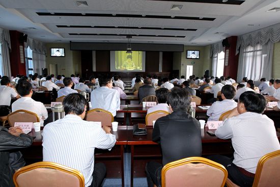 洪县组织收听收看全省学习贯彻习近平总书记系