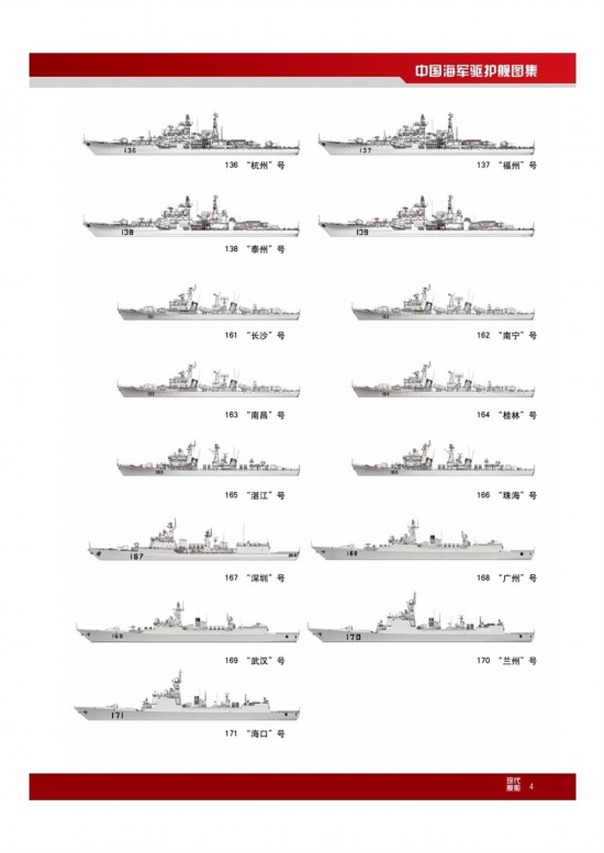 中国海军多代主力战舰线图集合【6】