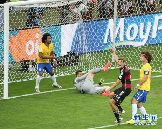 进球时刻:德国7-1胜巴西 7分钟灌4球 29分钟5-