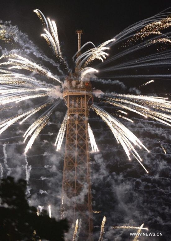 FRANCE-PARIS-EIFFEL TOWER-FIREWORKS