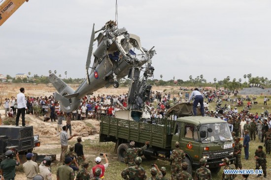 CAMBODIA-PHNOM PENH-MILITARY HELICOPTER-CRASH