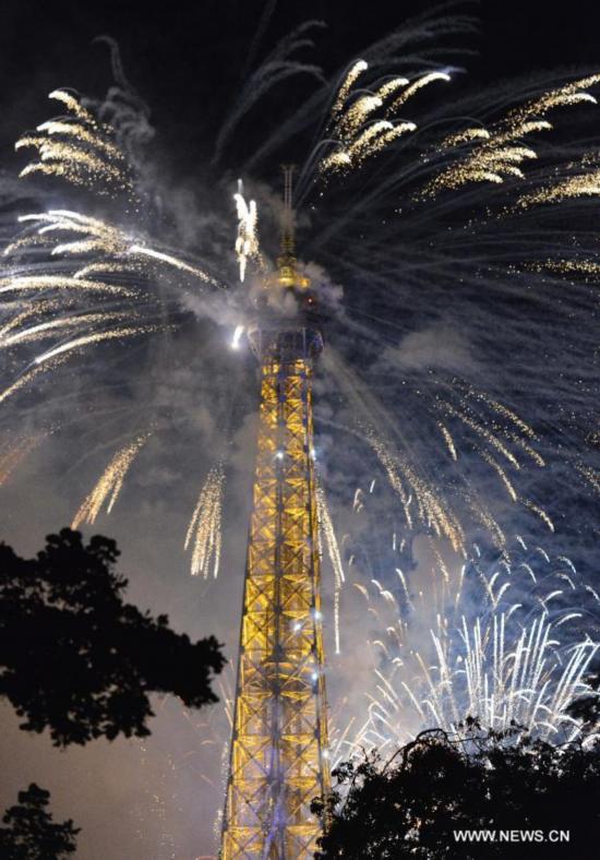 FRANCE-PARIS-EIFFEL TOWER-FIREWORKS