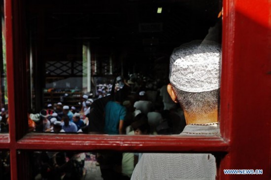 Muslims in Beijing celebrated Eid al-Fitr on Tuesday, marking the end of the fasting month of Ramadan.