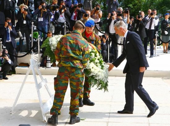 BELGIUM-LIEGE-COMMEMORATE-CEREMONY-WWI