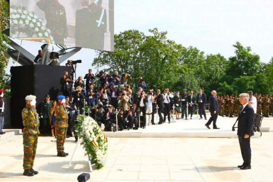 BELGIUM-LIEGE-COMMEMORATE-CEREMONY-WWI