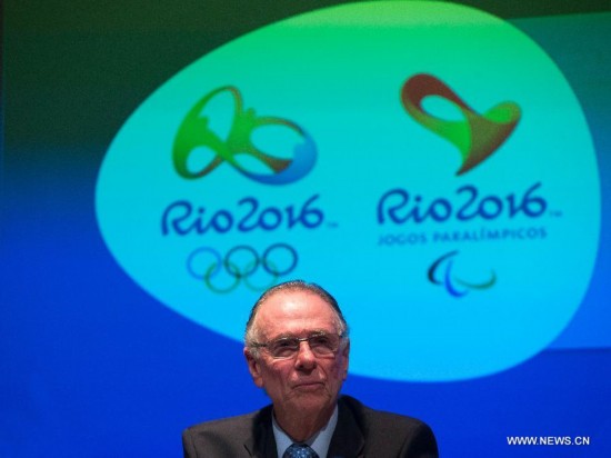 Carlos Arthur Nuzman, president of Rio 2016 Organizing Committee, attends a press conference marking the two-year countdown of the opening of Rio 2016 Olympic Games in Rio de Janeiro, Brazil, Aug. 4, 2014. 