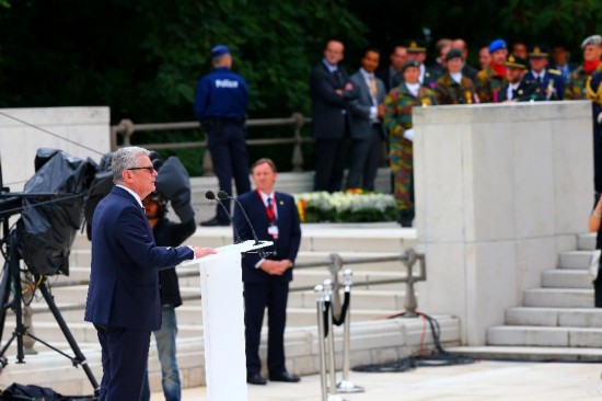 BELGIUM-LIEGE-COMMEMORATE-CEREMONY-WWI