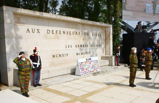 BELGIUM-LIEGE-COMMEMORATE-CEREMONY-WWI