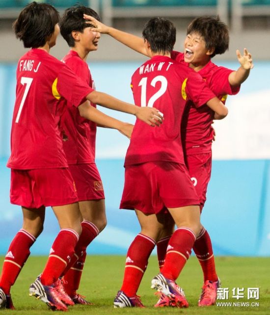 青奥会中国女足5-0夺冠 再夺世界赛事冠军