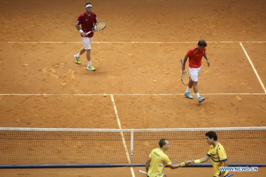 Brazil beats Spain in  Davis Cup play-off 