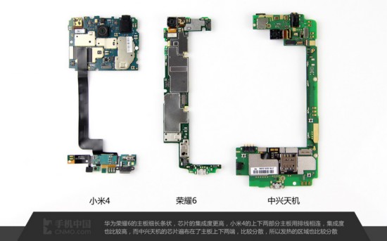 不止性价比 小米4\/荣耀6\/天机拆机对比