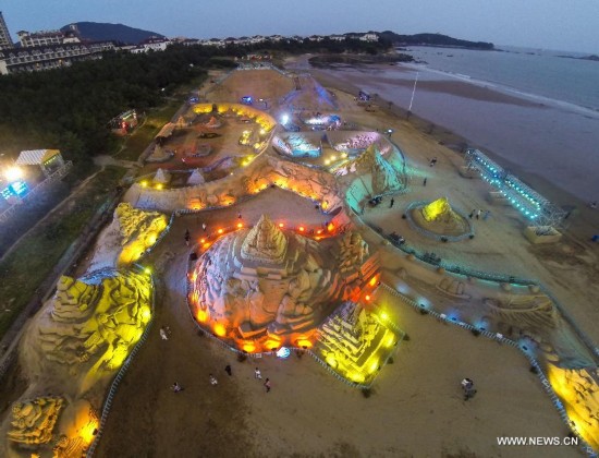 CHINA-ZHEJIANG-ZHOUSHAN-SAND SCULPTURES (CN)