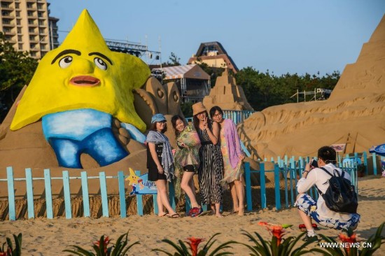 CHINA-ZHEJIANG-ZHOUSHAN-SAND SCULPTURES (CN)