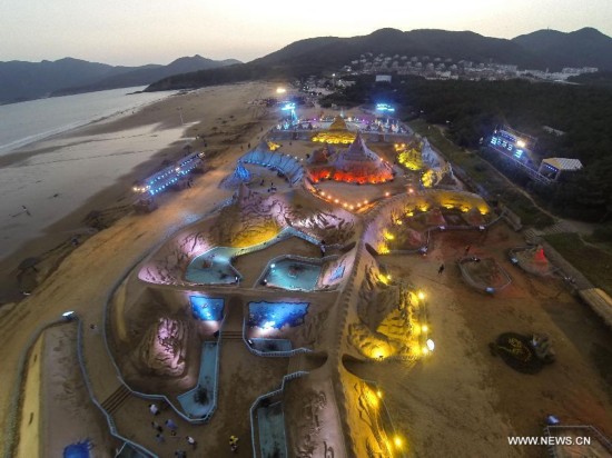 CHINA-ZHEJIANG-ZHOUSHAN-SAND SCULPTURES (CN)