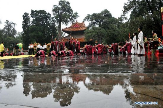 CHINA-SHANDONG-QUFU-CONFUCIUS-MEMORIAL CEREMONY (CN)