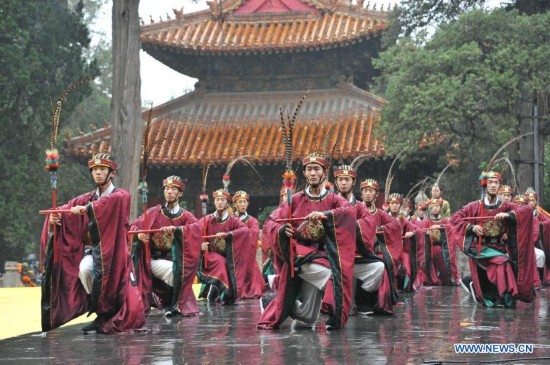 CHINA-SHANDONG-QUFU-CONFUCIUS-MEMORIAL CEREMONY (CN)