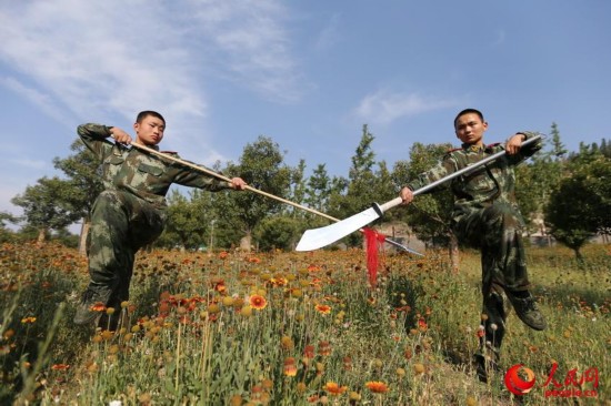 高清组图:少林弟子在武警部队服役【9】