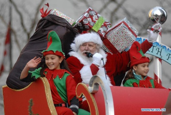 CANADA-VANCOUVER-SANTA CLAUS-PARADE