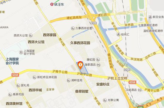 图说:事发青浦区诸光路900弄东方明珠花园小区大致地理拉置.