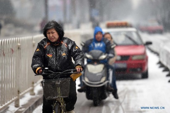 **CHINA-SHANXI-TAIYUAN-SNOWFALL (CN)