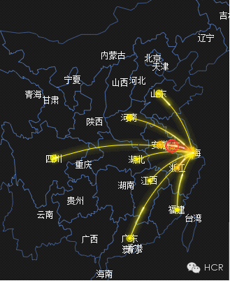 hcr大数据: 2015全国春运迁徙图