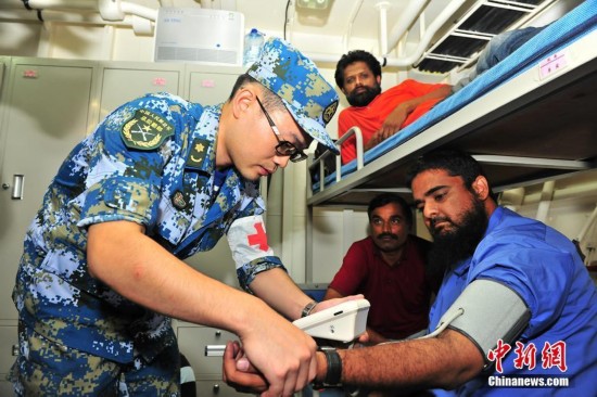 中国军舰协助一日本游客撤离也门 日本官方致