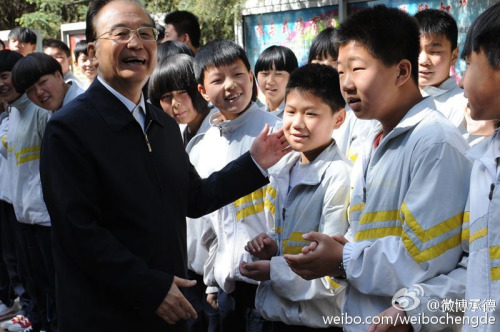 温家宝到承德兴隆县六道河中学作第二次地理讲