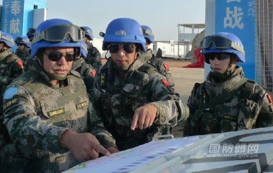 中国首支维和步兵营正式受领南苏丹朱巴市区巡逻任务