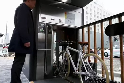 日本建立自行车地下停车场 8秒钟自动存好车