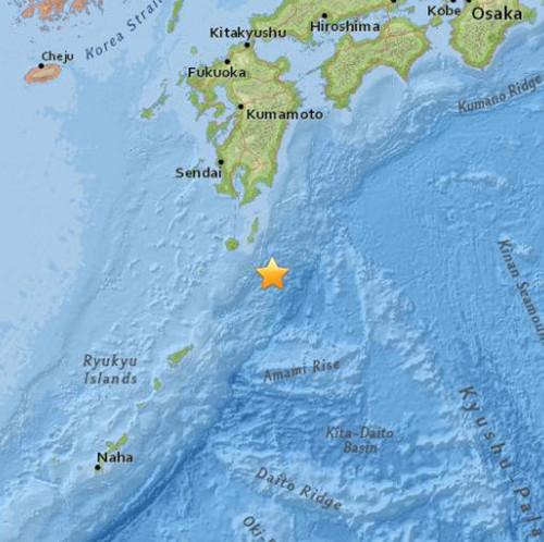 日本南部海域发生5.0级地震 震源深度34.3公里