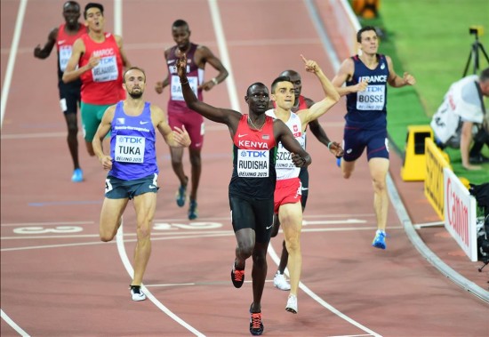 田径世锦赛男子800米:肯尼亚选手鲁迪沙夺冠