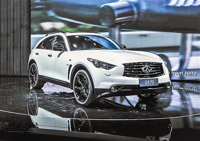 英菲尼迪首秀qx70绝影版 售价78万元