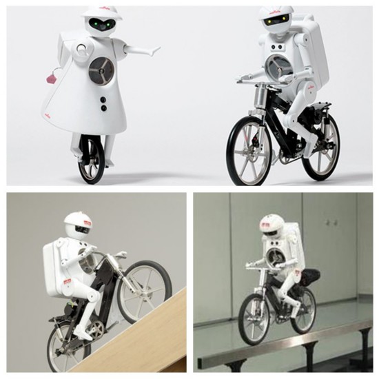至今还不会骑车的小伙伴如果看到一个熟练地骑着自行车的机器人一定
