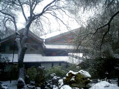 恭王府雪景:冬日的别样味道