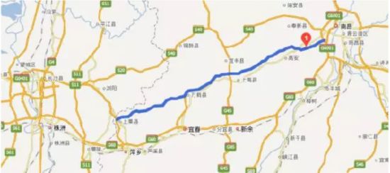 江西频道 宜春视窗      从南昌至上栗路线:南昌西收费站(昌铜高速