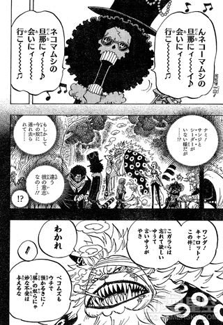 《海贼王》漫画第814话:山治被逼婚 猫蝮蛇掌柜陷入沉思