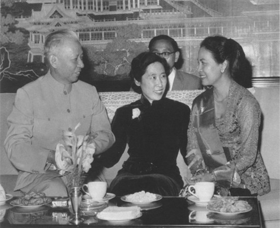 文革中,王光美被冠称为"梅花党的党魁",并以罪名"美国特务"于1967年7