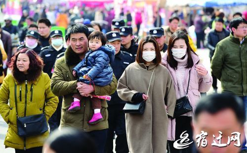 宿迁正月十五群众自发传统庙会上演 年俗大片