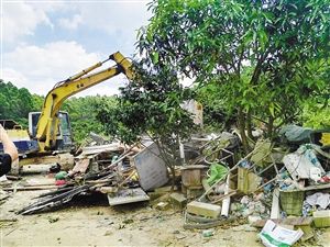 深圳坪山拆除三处国有储备土地违建