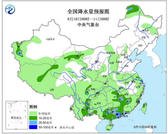 广东广西局地暴雨 中东部再现大范围高温