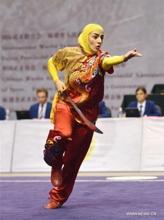 (SP)CHINA-FUZHOU-WUSHU TAOLU-WORLD CUP