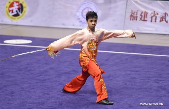 (SP)CHINA-FUZHOU-WUSHU TAOLU-WORLD CUP