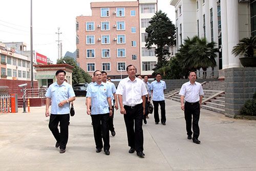 日前,中共百色市委常委,靖西市委书记钟恒钦在靖西市委副书记廖长安