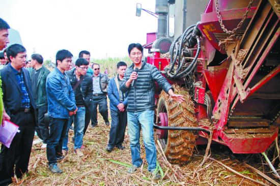 崇左市甘蔗联合收割机驾驶培训班在扶绥县举办