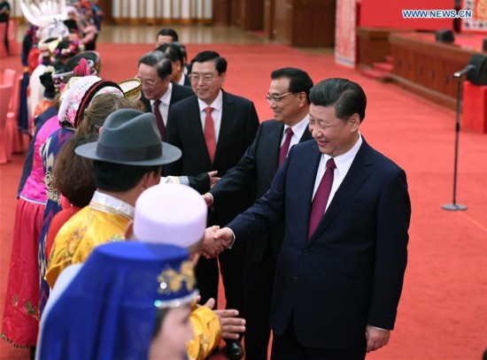 (TWO SESSIONS)CHINA-BEIJING-NPC-CPPCC-ETHNIC MINORITIES-GATHERING (CN)