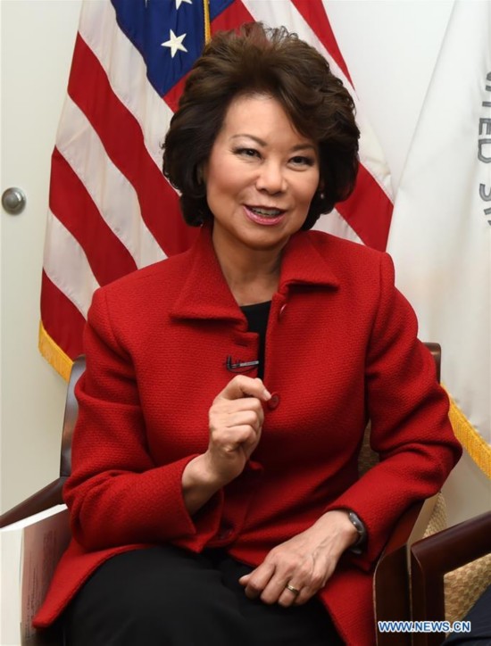 U.S.-WASHINGTON-INTERVIEW-ELAINE CHAO  