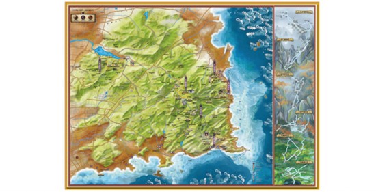 漫游崂山手绘地图(资料图片)