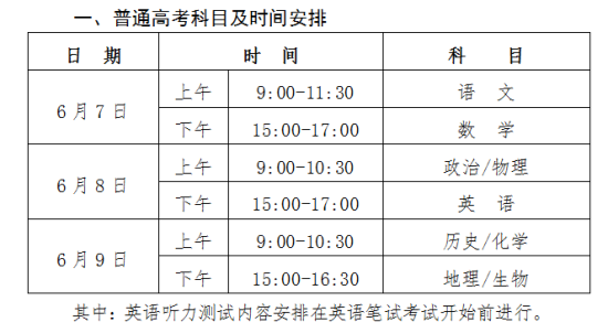 海南省2017年高考会考时间确定 6月7日至10日